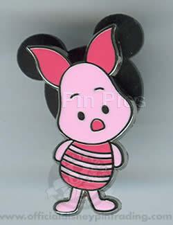 HKDL - Cute Characters - Piglet - Full Body with Head Tilted