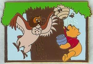 Disney Auctions - Pooh & Owl in Tree