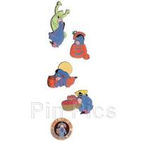 Disney Direct - Marie Osmond Adora Bell Doll as Eeyore & 5 Eeyore Pins (Pins Only)