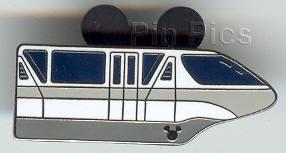 WDW - Cast Lanyard Collection 4 - Monorails (Silver with Hidden Mickey)
