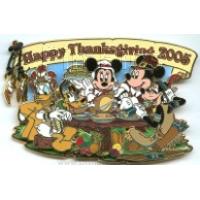 WDW - Thanksgiving 2005 Jumbo Pin (Mickey Mouse and Gang)