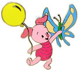 Japan Disney Mall - Piglet - Baby - Balloon & Butterfly