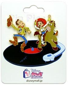 Japan Disney Mall - Woody, Jessie & Bullseye - Toy Story - 2 Pin Set