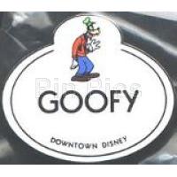 Goofy Downtown Disney Nametag Pin