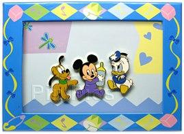 Japan Disney Mall - Pluto, Mickey & Donald - Babies - 3 Pin Box Set