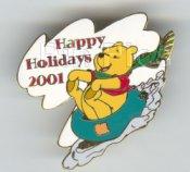 Disney Auctions - Pooh Happy Holidays 2001 - Gold Prototype