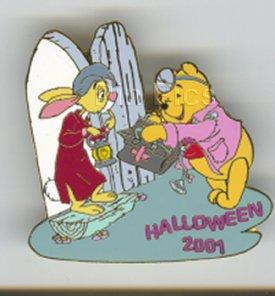Disney Auctions - Pooh and Rabbit Halloween 2001 - Gold Prototype
