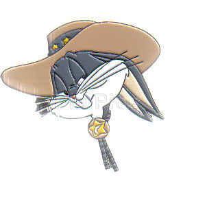 Bugs Bunny with Cowboy Hat & Bolo Tie