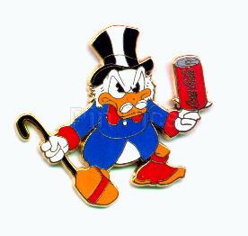 Bootleg Pin ~ Uncle Scrooge Coca Cola