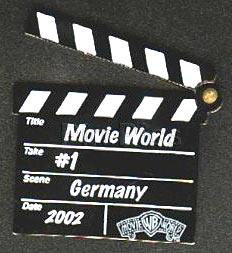 Warner Brothers Movie World Clapboard Pin