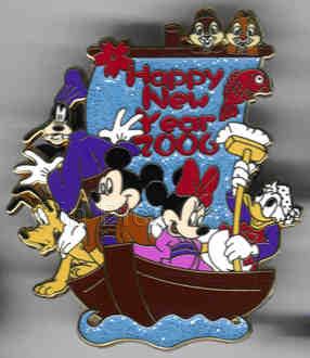 M&P - Mickey, Minnie, Donald Duck, Goofy, Pluto, Chip & Dale - Ship - Happy New Year 2006