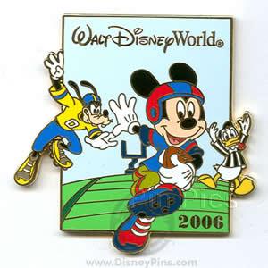 WDW - Football Game 2006 - Mickey, Donald & Goofy