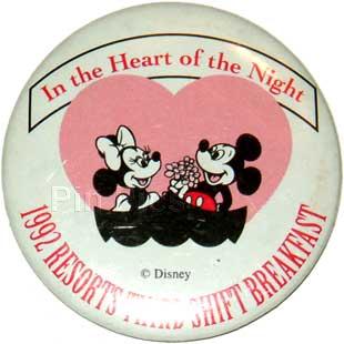 1992 Resorts Third Shift Breakfast (Mickey and Minnie Mouse)