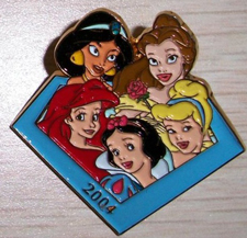 Disney On Ice - Princesses - Diamonds - 2002-2005 - 20th Anniversary - From a 4 Pin Set