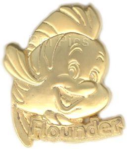 M&P - Flounder - Little Mermaid - Goldtone - 100 Relief