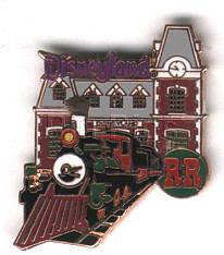 DL - 1998 Attraction Series - Main Street Railroad Station with Train