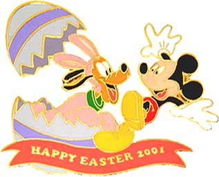 DLR - Happy Easter 2001 - Mickey Mouse & Pluto