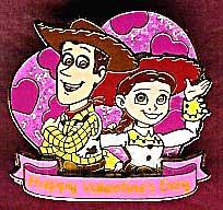 HKDL - Valentine's Day 2006 (5 Pin Boxed Set) Woody & Jessie Pin