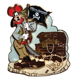 DLR - Pirates of the Caribbean Legend of the Golden Pins (Pirate Goofy) 3D