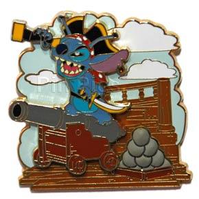 Pirates of the Caribbean Legend of the Golden Pins (Stitch with Cannon) 3D