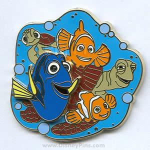 Finding Nemo - Nemo, Marlin, Crush, Squirt, & Dory