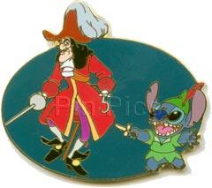 Disney Auctions - Stitch and Captain Hook (Gold Artist Proof)