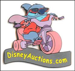 Disney Auctions - Stitch on Tricycle on DA Logo (Gold Aritst Proof)