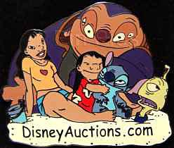 Disney Auctions - Lilo and Stitch Crew on Beach with DA Logo (Gold Artist Proof)