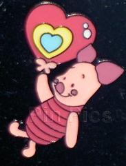 Baby Pooh & Friends with Balloons (4 Pin Set) Piglet Pin