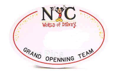 NYC - World Of Disney - Cast Name Tag (Error)
