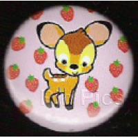 DSUK - Cuties Buttons - Bambi with Strawberries