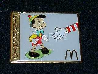 Pinocchio Mc Donalds - Pinocchio and Ronald Mc Donald's arm