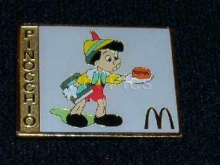 Pinocchio Mc Donalds - Pinocchio with a hamburger