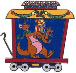 Disney Auctions - Pooh and Gang Happy Holidays Train - Kanga and Roo (Silver Prototype)