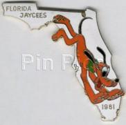 Florida Jaycees 1981 - Pluto & Florida State (White)