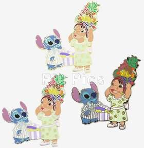 Disney Auctions - Easter Lilo and Stitch - 3 Pin Set - Artist Proof
