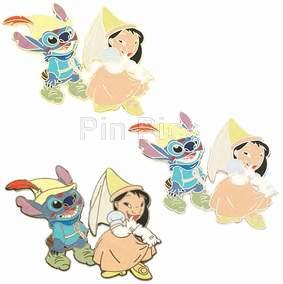 Disney Auctions - Lilo and Stitch from Brave Little Tailor - 3 Pin Set - Artist Proofs