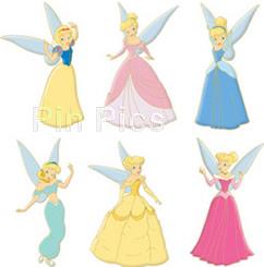 Disney Auctions - Tinker Bell as Disney Princesses