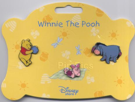 UK DS - Winnie The Pooh, Eeyore and Piglet (3 Pin Set)