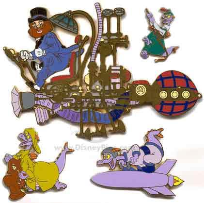 WDW - Happiest Pin Celebration On Earth (Figment and Dreamfinder 4 Pin Unframed Set) Artist Proof