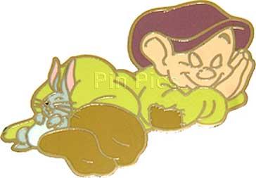 DS - Dopey Sleeping with Gray Rabbit - Snow White and the Seven Dwarfs  - Pin Set 2 - Advent Calendar