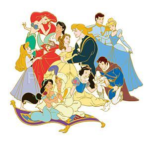 DS - Ariel, Snow White, Cinderella, Jasmine and Briar Rose - Princes and Princesses - Storybook Proof