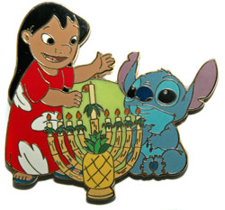 DS - Lilo and Stitch with Menorah - Hanukkah - Proof