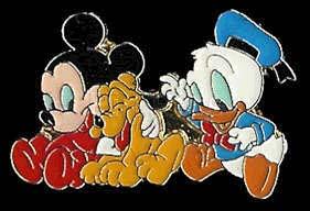 Baby Mickey, Pluto and Donald - Disney Babies