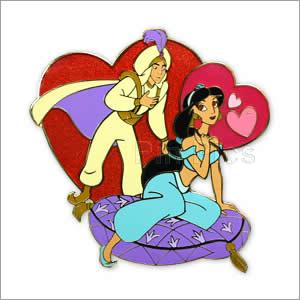 Japan Disney Mall - Aladdin & Jasmine - Heart