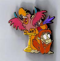 Animal Kingdom - Chester & Hester's Pin-O-Rama Event (King Abu & Iago Framed Pin Set) Colored Pin Only