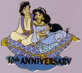 Disney Auctions - Aladdin 10th Anniversary - Aladdin and Jasmine (Gold Prototype)
