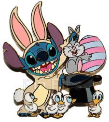 DS - Stitch and Ducklings - Easter Bunny