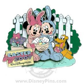 WDW - Happy Easter 2007 - Mickey, Minnie & Pluto (Jumbo)