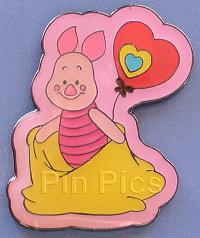 HKDL - Baby Piglet With Heart Balloon - Pooh Family